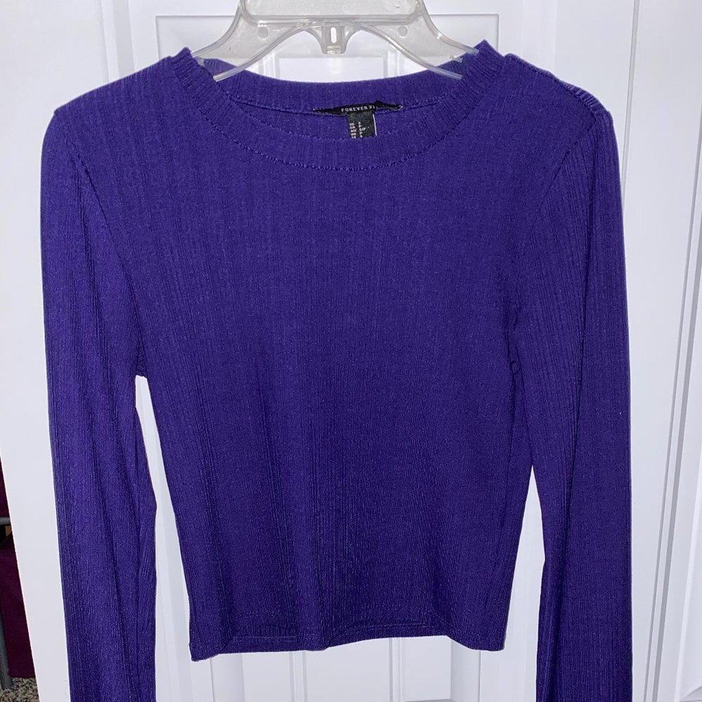 Forever 21 long sleeve crop top